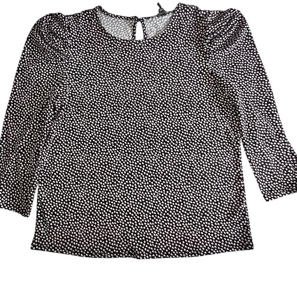 Adrianna Papell Women's Long Sleeve Multi-color Blouse Sz M - Picture 5 of 12